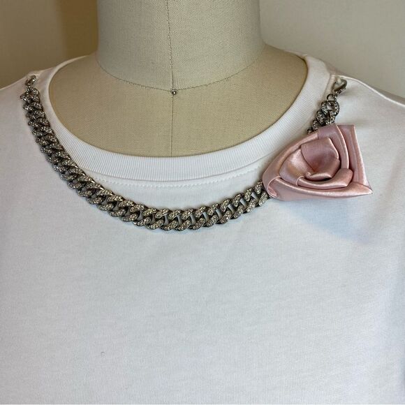 Ozlana Australia white cotton dress with bow  📦 - Picture 6 of 15